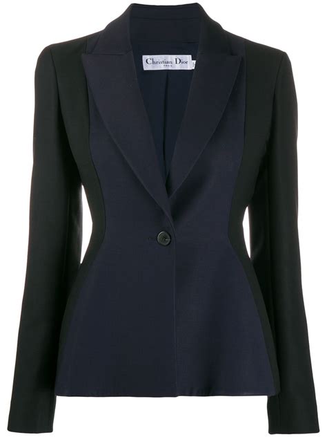 dior open collar blazer|dior blazer women's.